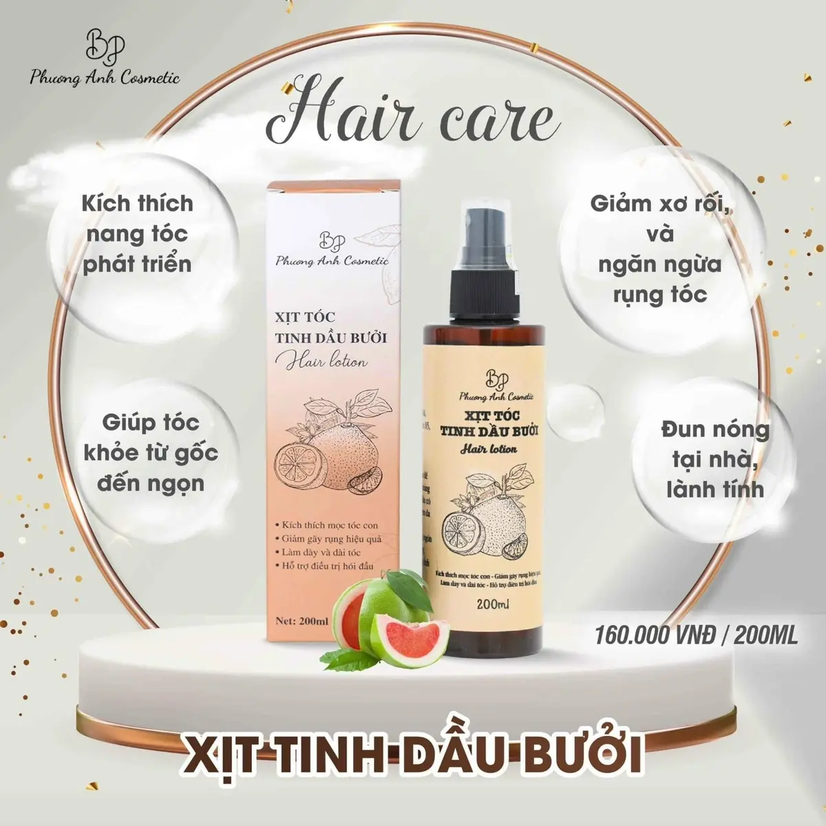 Xịt Tinh Dầu Bưởi 200ml