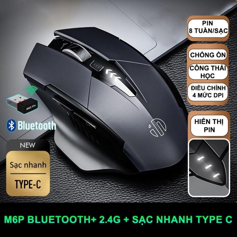 Chuột gaming không dây sạc pin TEKKIN INPHIC PM6 cho game thủ chơi game chuyên…