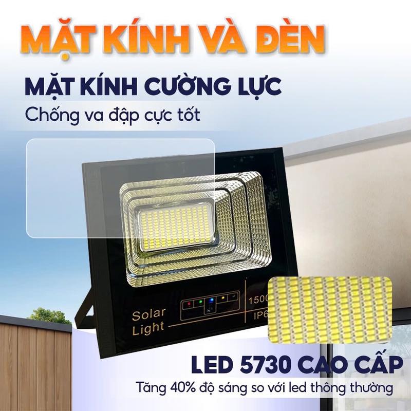 Đèn Pha Năng Lượng Mặt Trời 3000W - VỎ NHỰA , Chống nước IP69, Sáng 6-8 tiếng, Không sử dụng điện đèn 200k 6