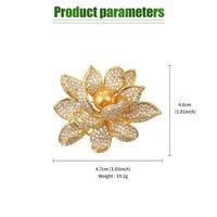 Gambar Brooch Premium Bunga Mutiara Emas – Desain Lotus Elegan,Pakaian Sehari-hari, Anti Alergi untuk Aksesori Busana Wanita 【TOPSLINGS】 - Bros dari allglowsid Kota Cimahi 2 Tokopedia