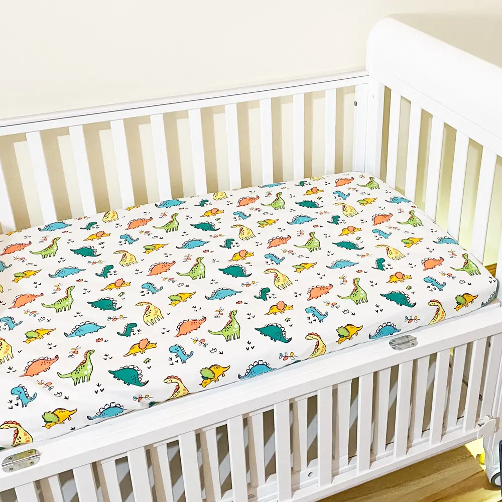 Pure Cotton Children Sheets Bedspread Babies' Fitted Sheet BB Bed Sheet Cartoon Bed Skirt Dormitory Bed Sheet Quilt Cover Soft One Piece Custom