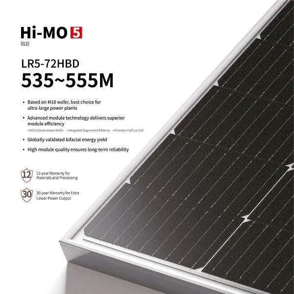 Combo 10 tấm pin năng lượng mặt trời 2 mặt kính 535-555W LONGi Hi-MO5 4