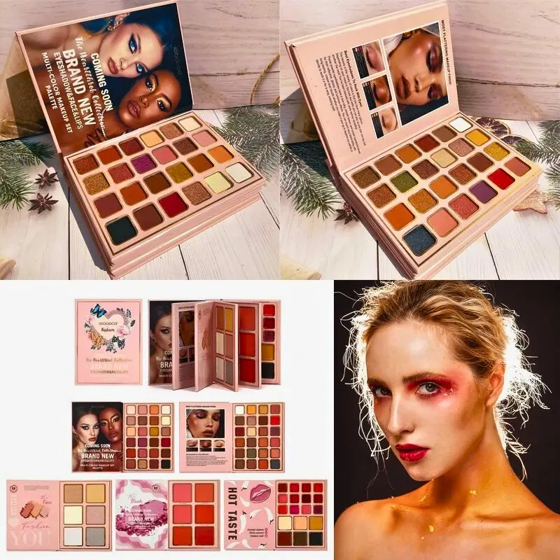 New Full Set All-in-One Makeup Palette, Matte Pearl Eyeshadow Tray, Stage Performance Makeup Set is Durable and Waterproof