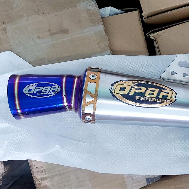 pô xe máy chỉ lon opbr mỏ màu titan tặng hai lò xo