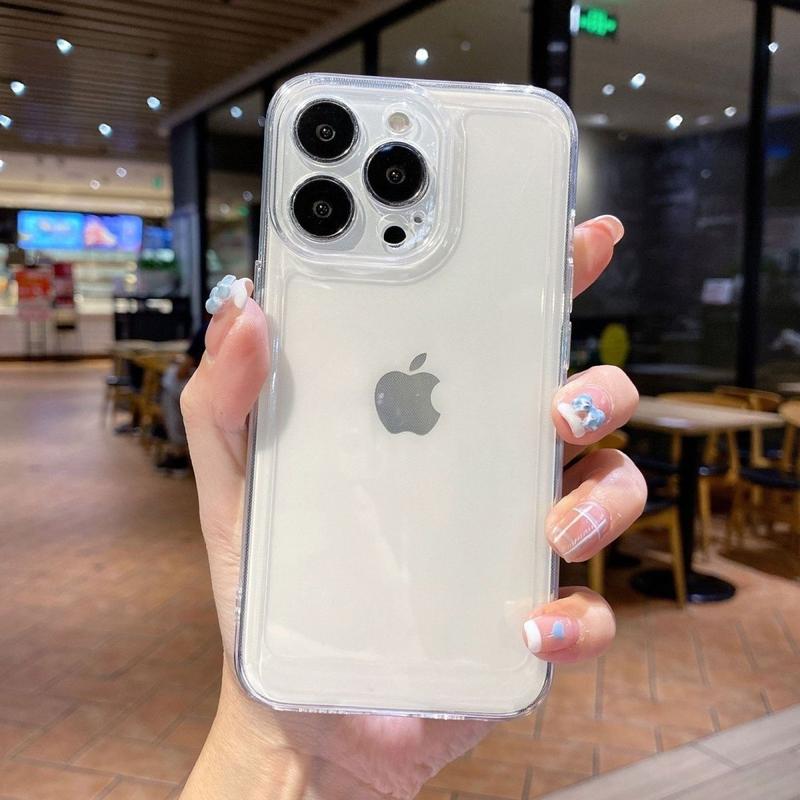Ốp TPU Mềm, Trong Suốt, Che Phủ Toàn Bộ, Dành Cho iPhone 15 / 13 / 11, Thiết Kế Không Gian, Bảo Vệ Chống Sốc, Chất Lượng Cao, Hoàn Thiện Trong Suốt 3