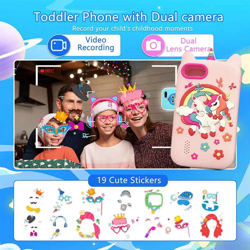 Smart Electronic Learning Devices, Smart Phone, Multi-function Smart Phone with 32GB Memory Card, Built-in English Words Education Reader, Camera Video Recording & Games 2
