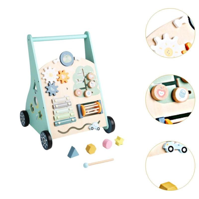 Product Introduction of Wooden Baby Walking Toy Learning Develop Motor Skills Early Educational Activity Center for Children Toddlers Birthday Gifts 1