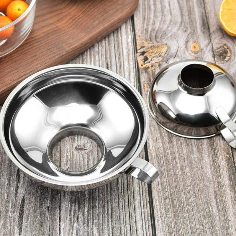 Phễu Miệng Rộng Bằng Thép Không Gỉ, Phễu Thay Mứt Salad, Rò Rỉ Rượu Lớn Đa Chức Năng, Rò Rỉ Dầu, Phụ Kiện Nhà Bếp, Đồ Dùng 5