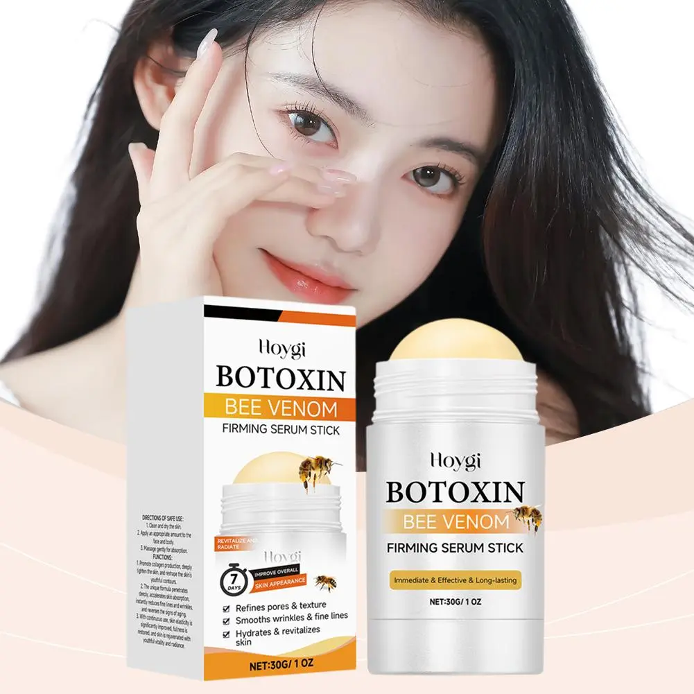 Bee Venom Skin Firming Essence Stick Mild Moisturizing Moisturizing Firming Neck Facial Contour Care Stick