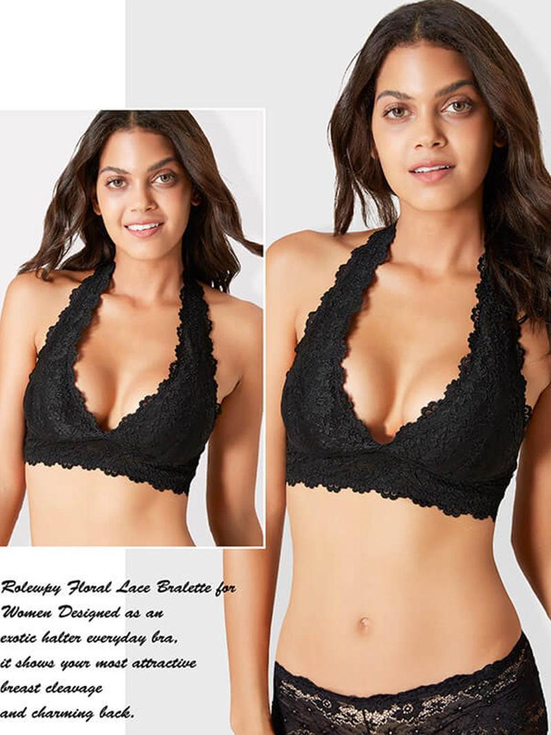 Product Introduction of Women's Backless Halter Bra, Elegant Buckle Back Wireless Lingerie Top, Softness Lingerie for All Seasons 4