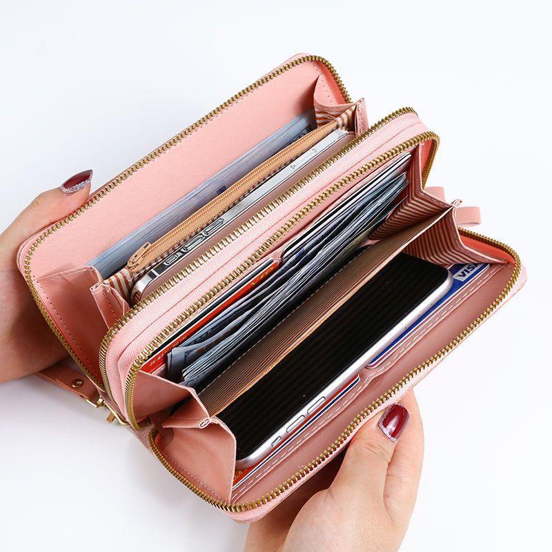 Dompet Panjang Wanita, 2023 Ketibaan Baru, dengan Zip, Dompet Syiling, Pelbagai Fungsi, Kapasiti Besar, Reka Bentuk Mudah, Slot Kad Berbilang, Pemegang Kad 1