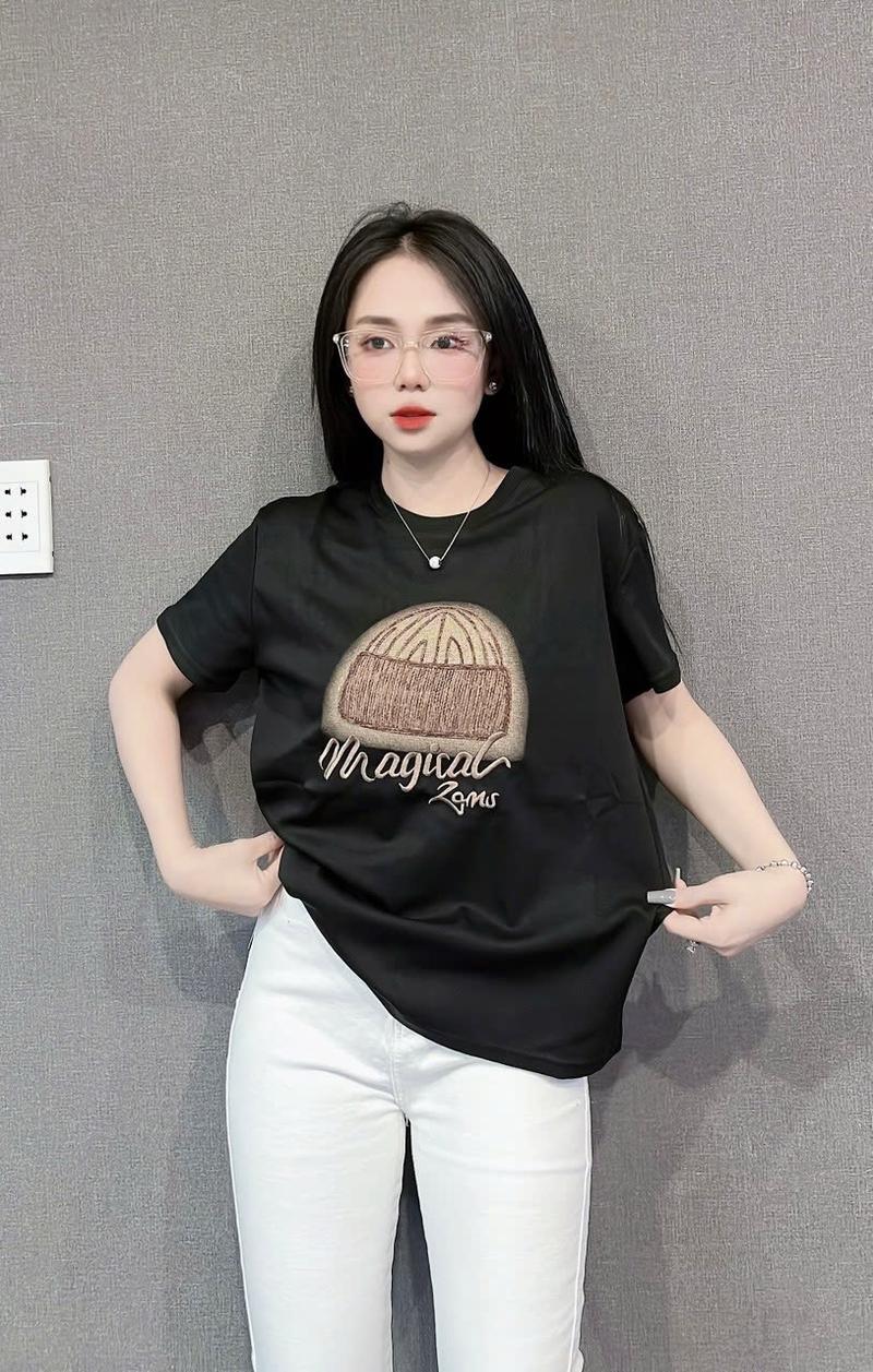 Product Introduction of A032 - Áo Thun Thái Nữ Co Giãn Tôn Dáng, Mịn Mát, Thấm Hút Mồ Hôi, Phối Hình Nổi Top Women 24
