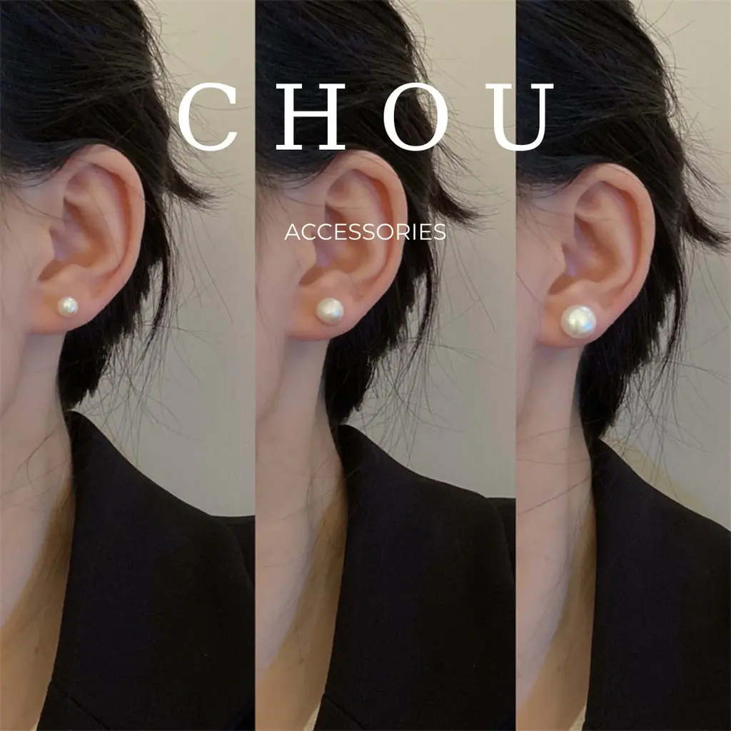 Bông Tai Basic Đính Ngọc | CHOU ACCESSORIES |