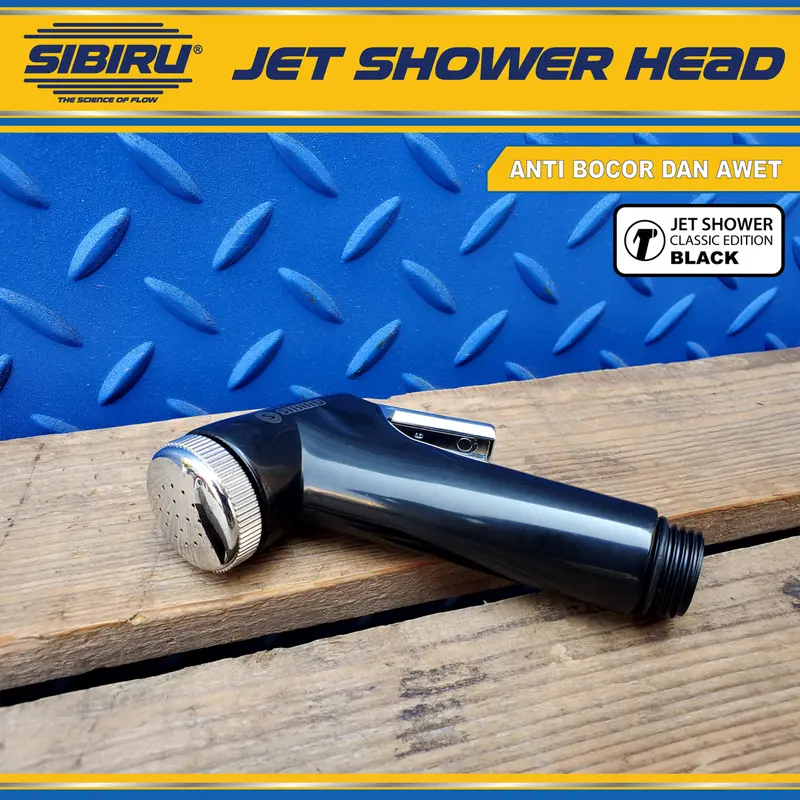 Kepala Jet Shower Bidet Head Cebok Semprotan Toilet Closet WC - Black 3