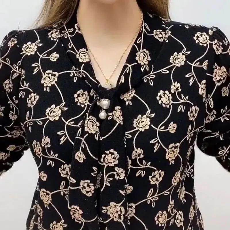 Áo Sơ Mi Cổ Chữ V In Hình Gợn Sóng Quần Áo Nữ, Băng Quấn, Thích Hợp Cho Mùa Xuân Và Mùa Thu, Hàng Mới Về, Đồ Trang Trí Ba Chiều Ngọc Trai Sang Trọng Kim Cương, Áo Cánh Nhẹ Áo Quần Áo Nữ Hàng Đầu Cho Nữ 3