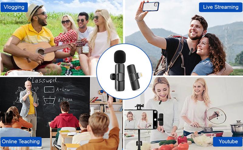 Product Introduction of Kinizuxi Wireless Microphone for iPhone iPad,[Lightning] Wireless Lavalier Microphone for Video Recording, Clip On Lapel Mic for YouTube/Live Streaming/Interview/Vlog/Presentation/Facebook/Live 28