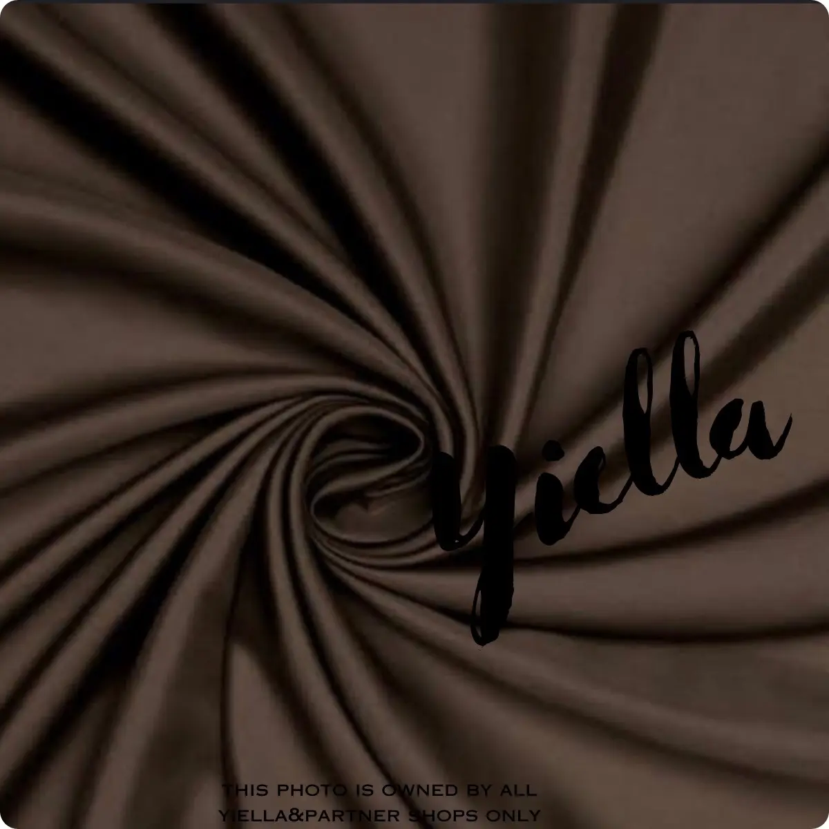 CHOCO BROWN or Dark Brown Color Gina Tela - Pongee Geena Fabric / Cloth sold per yard, cut by total yards Purchased