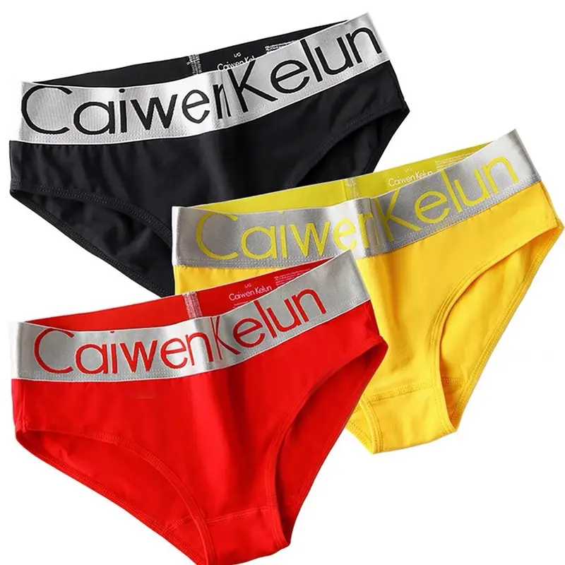 Quần lót cotton nữ & Tomboy caiwenkelun cạp xám 5cm cao cấp với thiết kế thông hơi, kháng khuẩn, thấm hút mồ hôi. 0
