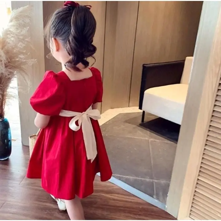 ALECIA Kids DRESS FASHION baju terbaru 1-6 tahun Cotton Perempuan baju natal dress natal