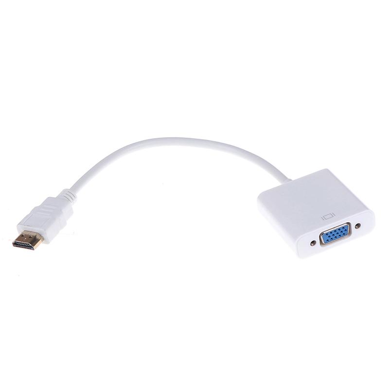 Product Introduction of 1Pcs HDMI to VGA converter adapter HD 1080P White 15