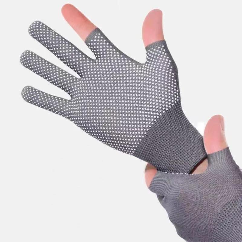 Găng Tay Lái Xe, Co Giãn, Chống Trượt, Chống Mài Mòn, Chống Nắng, Hở Ngón, Thích Hợp Cho Thể Thao Và Đi Xe Đạp, Găng Tay Câu Cá, Dành Cho Nam Và Nữ 0