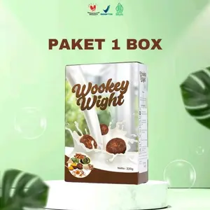 Paket 1 Box Susu Wookey Wight Rasa Brown Sugar Original Asli Bpom
