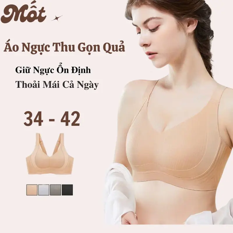 Áo ngực thu gọn chống bè, áo lót gom quả nâng đẩy cho quả to 0