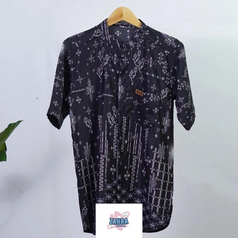 Product Introduction of set couple family motif malika koko dewasa gamis dewasa koko anak gamis anak Keluarga Muslim Mewah Ibu Wanita Pasangan Biru Hijau Panjang 10