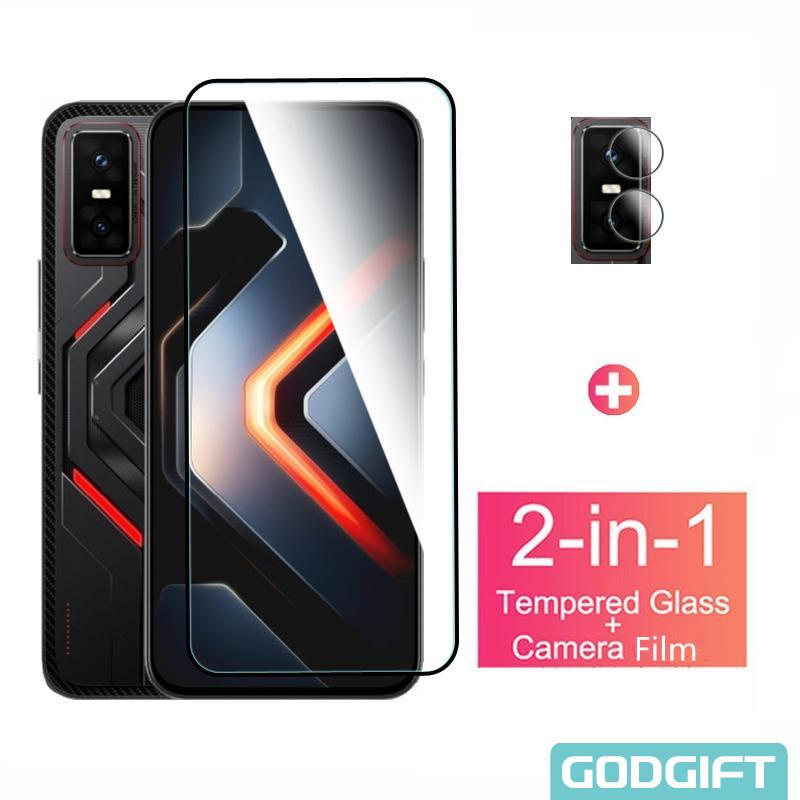 ฟิล์มกันรอยกระจกนิรภัย 9H สำหรับ Infinix GT 30 20 10 GT30 GT20 Pro 4G 5G พร้อมฟิล์มกล้องบางเฉียบ