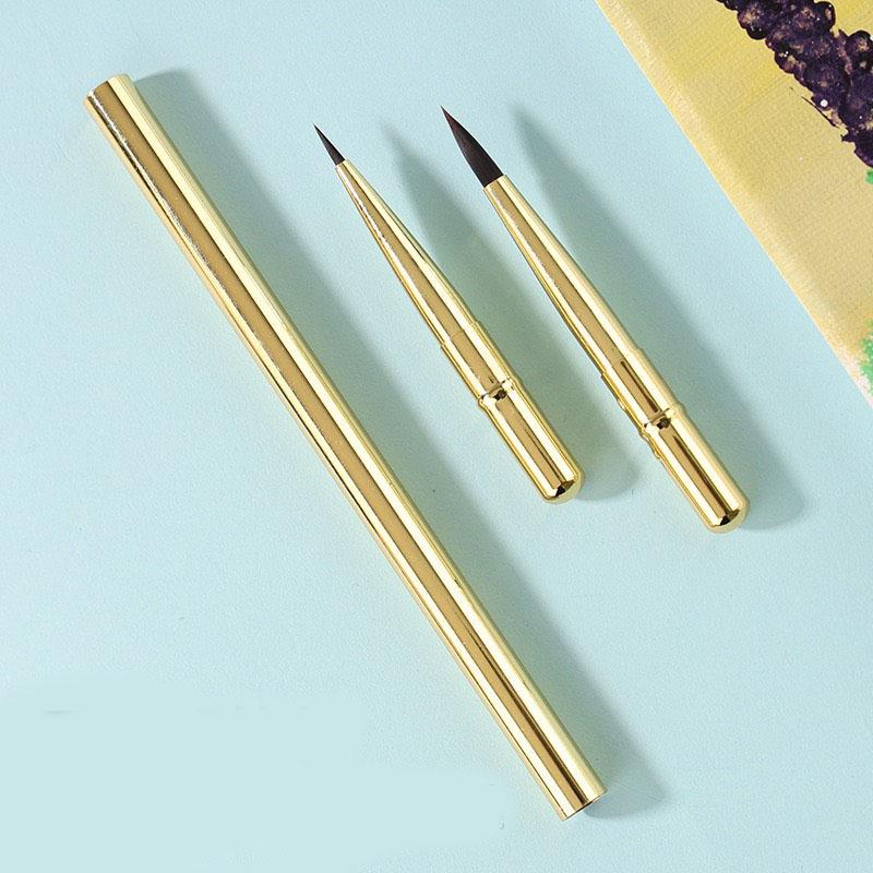 2 đầu cọ Cọ thiên nga vẽ tranh sơn dầu màu nước acrylic. Bút vẽ nét tranh tô màu theo số
