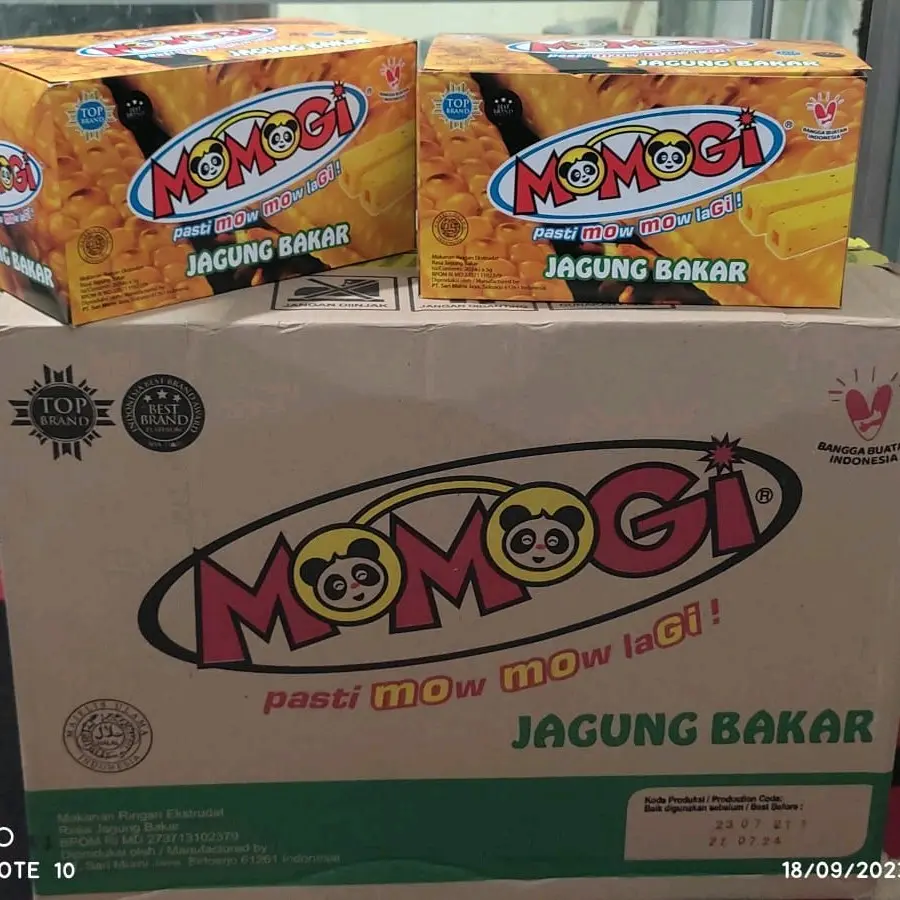 Paket 4box momogi snack 500an 5gr Kediri Jatim