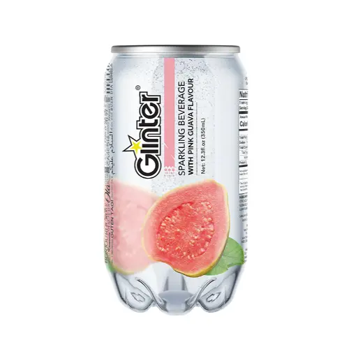 Glinter not OKF Sparkling Water Guava 350ml Minuman Pink Air Drink Soda 0