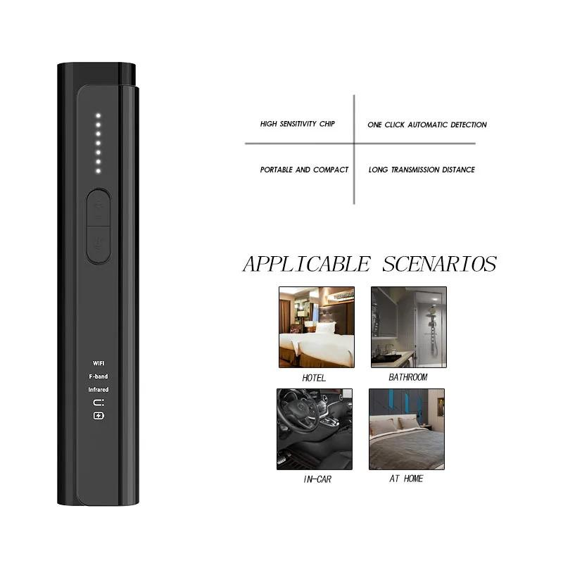Product Introduction of WT16 Personal Alarm Hidden Camera Detector Anti Spy Wireless Camera Detector RF Signal Bug Locator Infrared Filter GSM GPS 1