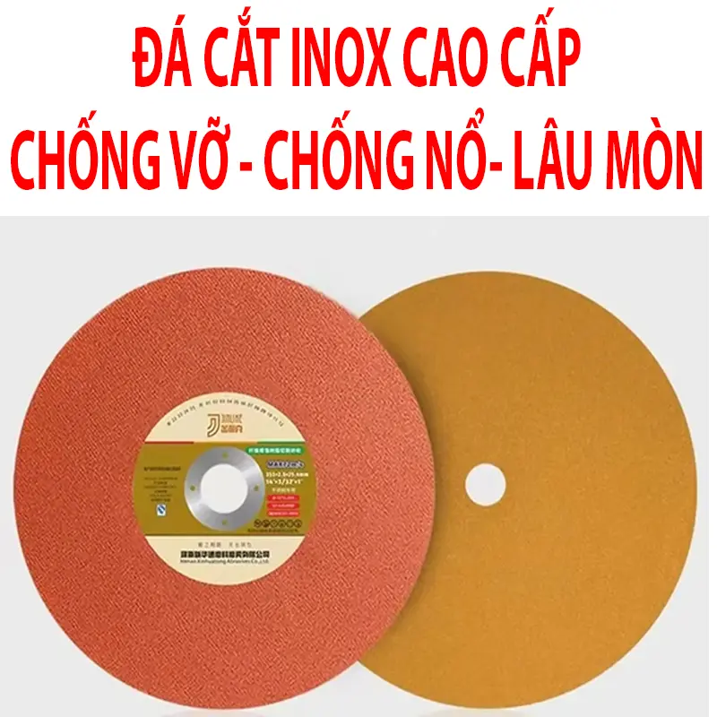 (KHÔNG VỠ, KHÔNG NỔ VÀ LÂU MÒN) Đá cắt sắt nội địa Trung m cao cấp Jinlik 107mm x 1.2 x 16mm (Loại 2 màu)