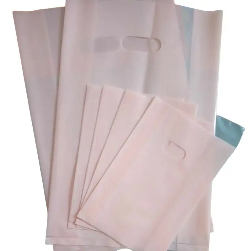 0,5kgTúi Nilong Đựng Hàng Hồng Pastel - Túi Hột Xoài PE Trơn Bóng Dai Dẻo ( đựng hàng , gói hàng) 0