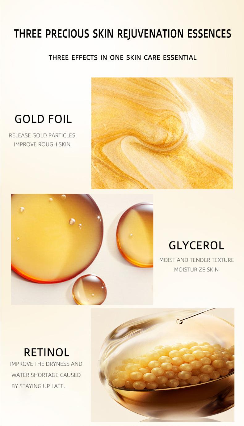 Product Introduction of Popular Retinol Snake Venom Peptide Gold Facial Mask Moisturizing, Hydrating and Nourishing Skin Care Gold Mask Comfort Moisture Hydrate Moisturizer 4
