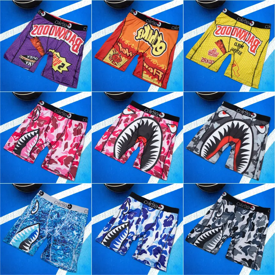 Sexy Men Underwear Boxer Cueca Men's Panties Underpants Male Boxershorts Plus Size Boxer Briefs L-XXXL Breathable Boxer Briefs Menswear Innerwear Socks Bestie