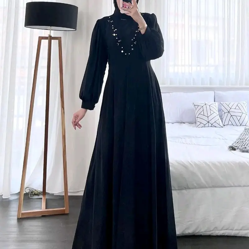 Gamis Jumbo mutiara Elegant Size L XL XXL XXXL 4L Dress High Muda High Muda Muslim Nyaman 1