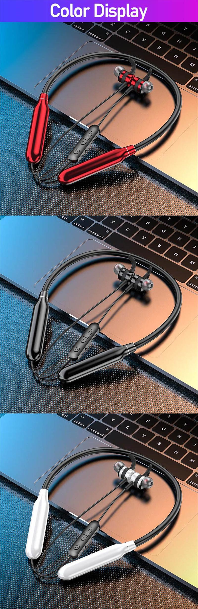 Product Introduction of Tai nghe không dây, ROR Chính Hãng, kiểu đeo cổ, có Bluetooth, có Micrô, Thích hợp cho thể thao, khử tiếng ồn, auriculares, Fone, thiết bị nghe nhạc Nhét Tai Earphone 34