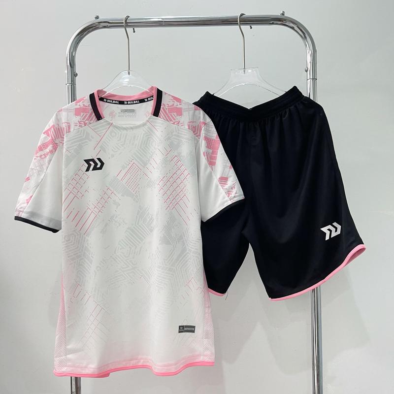 Quần áo Bóng Đá KLG Bulbal Olas 2 trắng hồng 2024