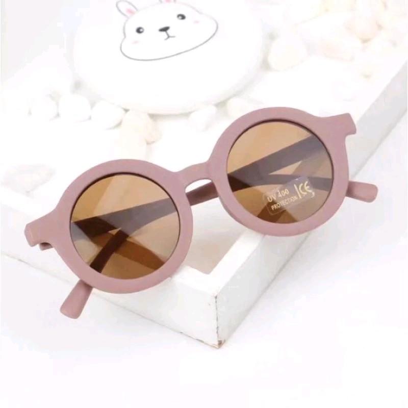 Kính Râm Trẻ Em Tròn Mờ Cho Bé 1-8 Tuổi 2
