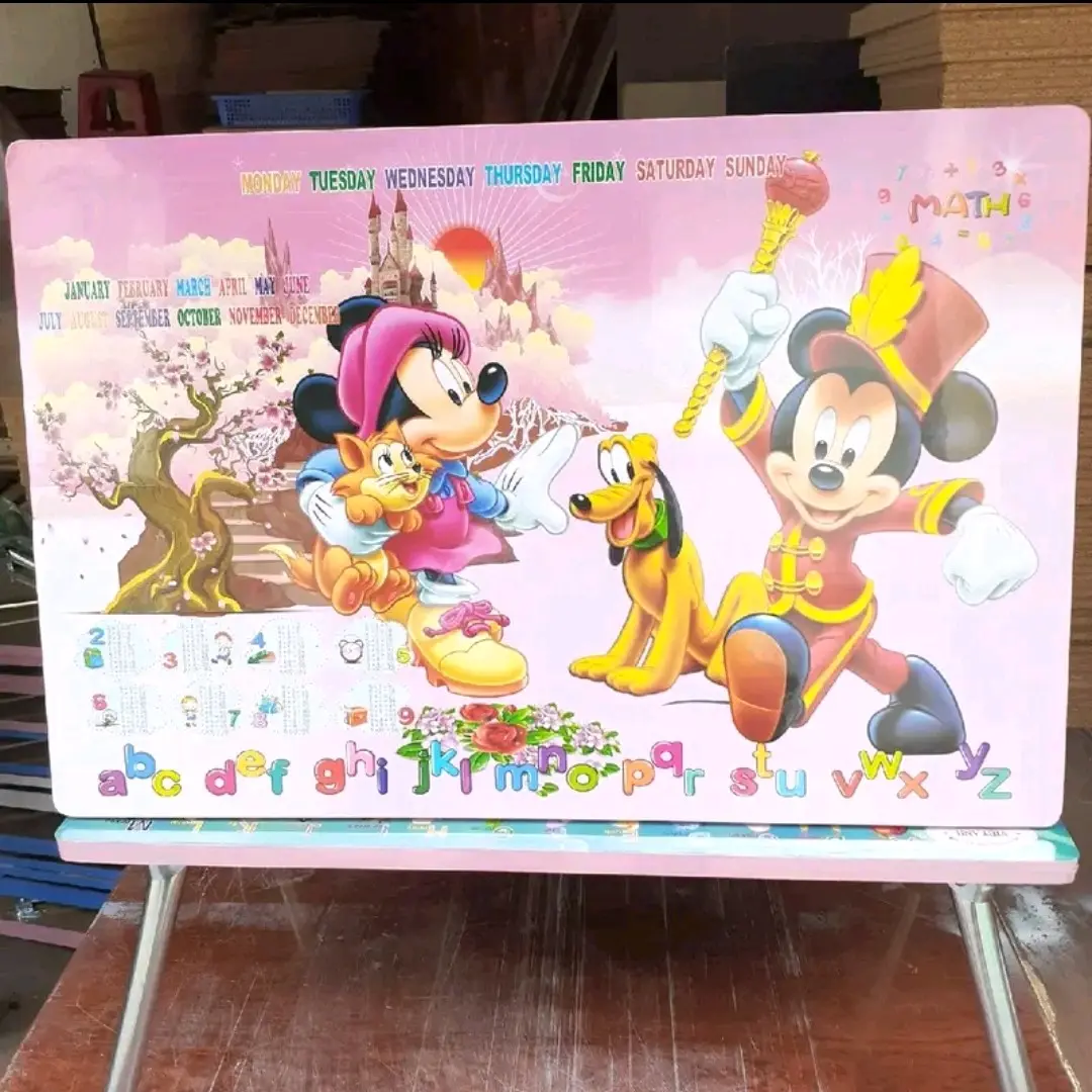 Bàn học sinh xếp gọn hoạt hình dễ thương [ MIỄN PHÍ SHIP] KT: 50×70(cm) banhoc gapgon gấp hello kitty