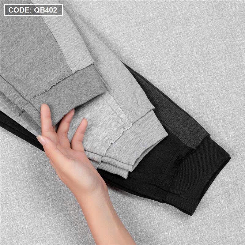 Quần thun dài nam vải nỉ ngoại cao cấp Menswear Pants Đen 7