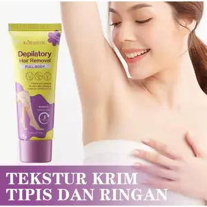 【Beli 2 gratis 1 BPOM】Hair Removal Cream - Krim Perontok Bulu Ketiak dan Bulu Lainnya - Krim Waxing Yang Mencerahkan Kulit - Perontok Bulu Disekitar Area Kemaluan Tanpa Iritasi/Depilatory Hair Removal Cream Full-Body