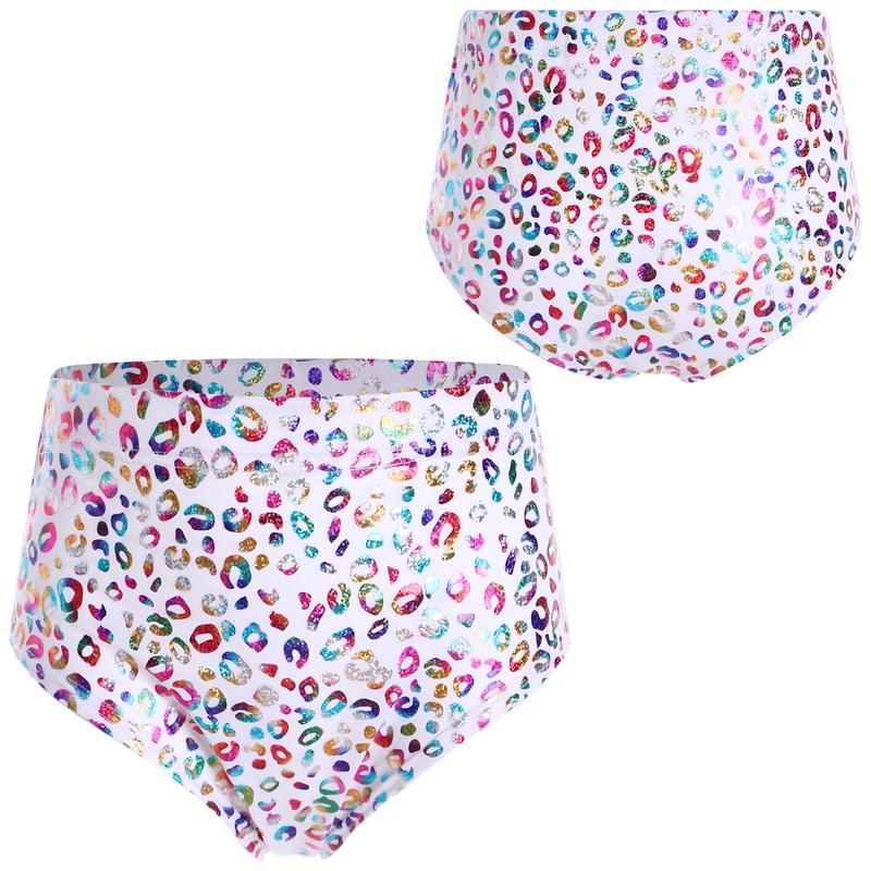 Quần Sịp Họa Tiết Da Báo Kim Loại JanJean, Unisex, Dành Cho Trẻ Em, Bé Trai Và Bé Gái, Thích Hợp Cho Trang Phục Biểu Diễn Sân Khấu Khiêu Vũ Cổ Vũ 4