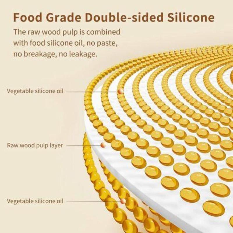 Disposable Air Fryer Liner (100pcs), Disposable Paper Liner for Baking Roasting Microwave, Baking Utensils for Home Kitchen 2