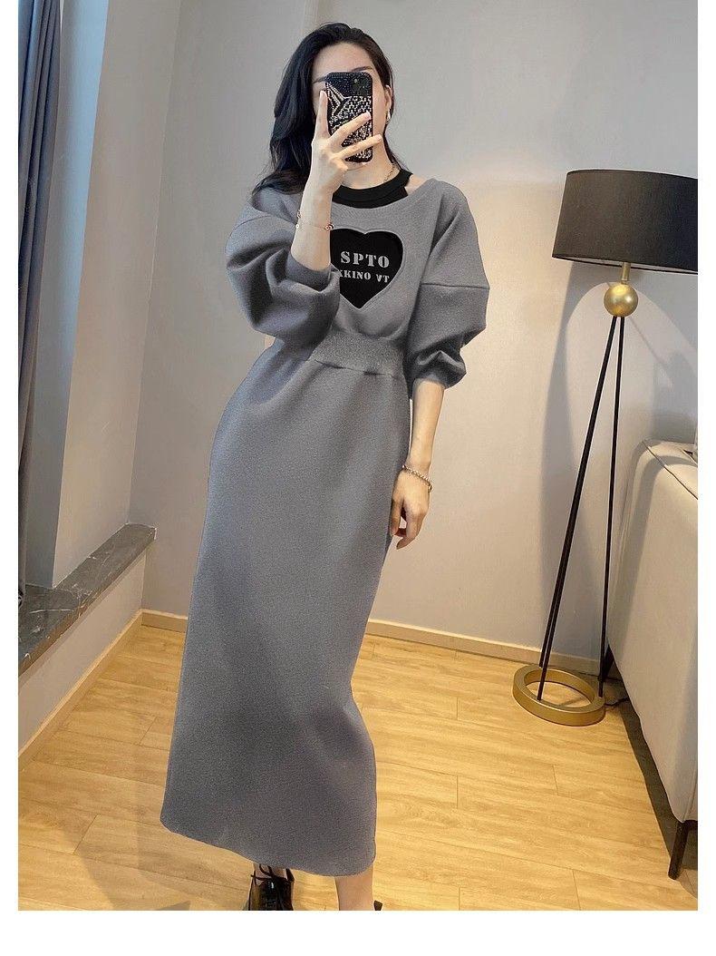Product Introduction of Váy Len Corseted Màu Xám Độc Đáo Thiết Kế Đẹp, Dành Cho Nữ, Bộ Sưu Tập Xuân Và Mùa Thu, Hàng Mới Về 2024, Thêu Tình Yêu, Váy Giả Hai Mảnh, Xu Hướng Thời Trang, Đẹp, Trẻ Trung Dress Women Tre Màu Trắng 10