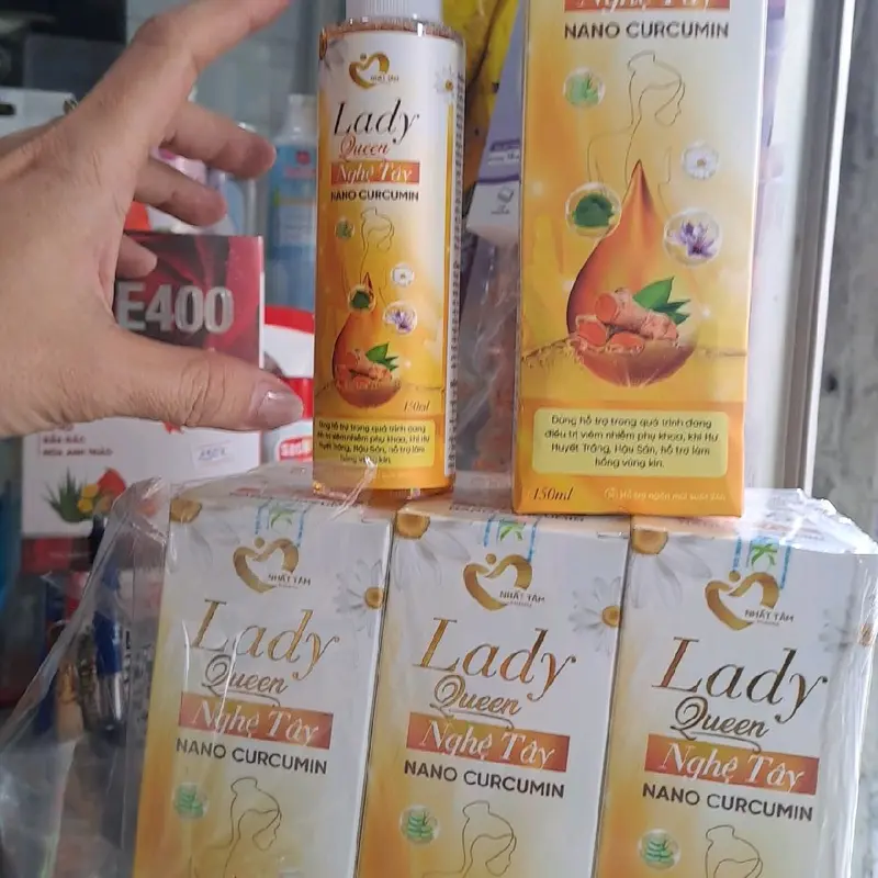 LADY QUEEN NGHỆ TÂY NANO CURCUMIN  DUNG DỊCH VỆ SINH  150ML 1