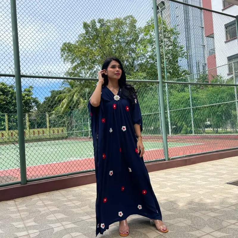 KAFTAN NAGITA POMPOM FREE BROS MODEL EMBOS 6