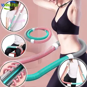 Vinnatsu Hula Hoop Lembut Hula Hoop Fitness Pegas Portable Latihan Keluarga Melangsingkan Tanpa Melukai Pinggang